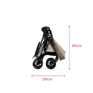 Cybex Melio Carbonを折り畳んだ画像
